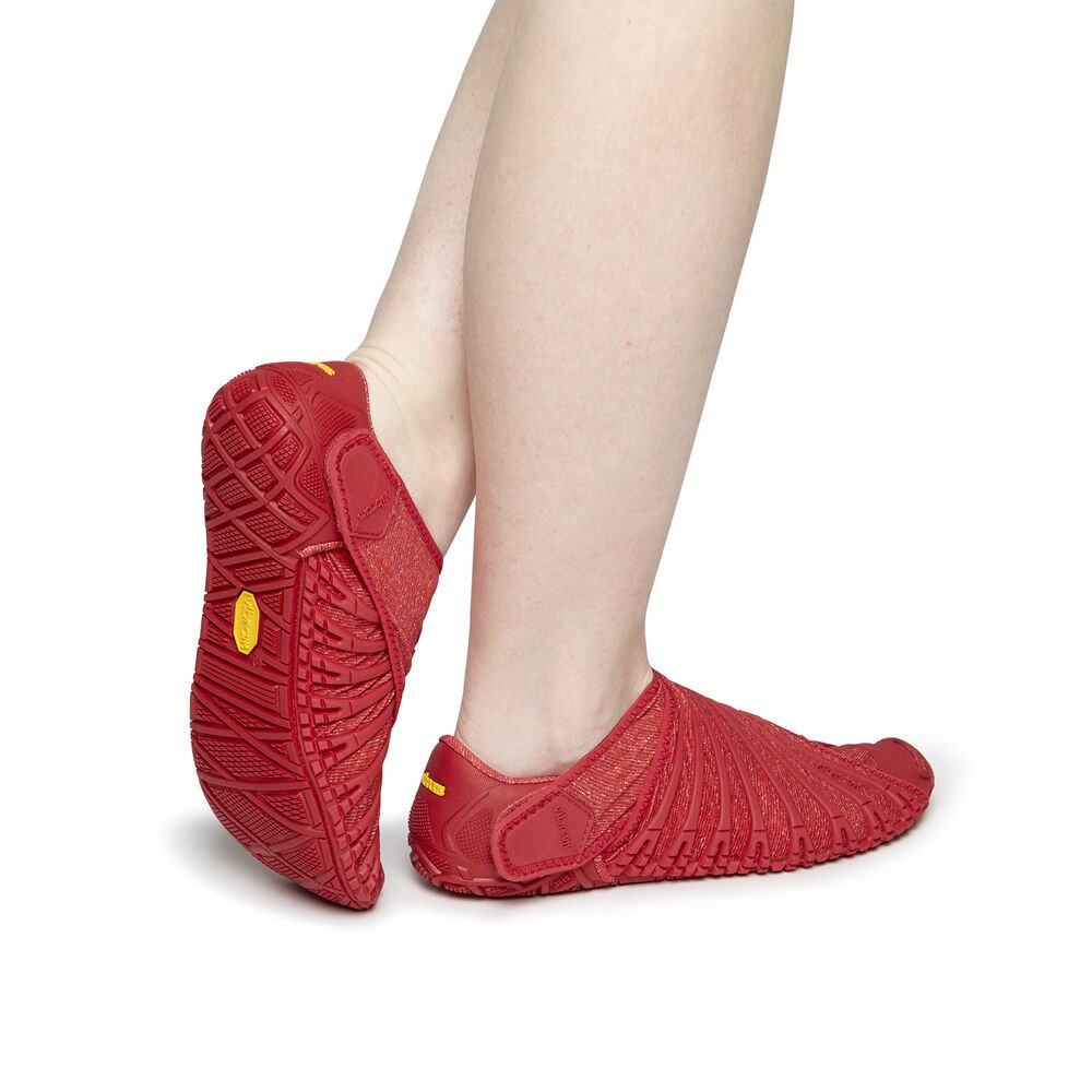 Zapatos Mujer Rojos - Furoshiki Bajos - TCARVP-217